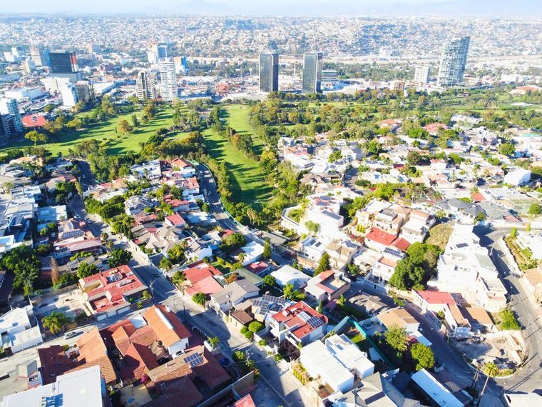 Foto aérea de la Zona Dorada de Tijuana