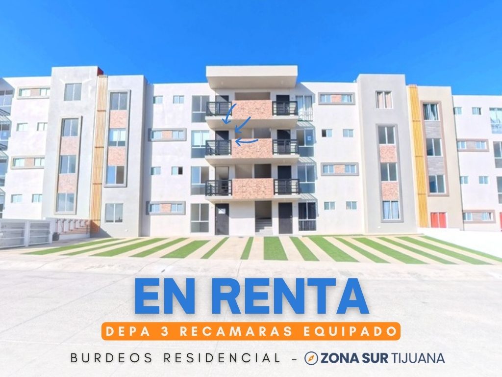 Fachada · Departamento en Burdeos Residencial