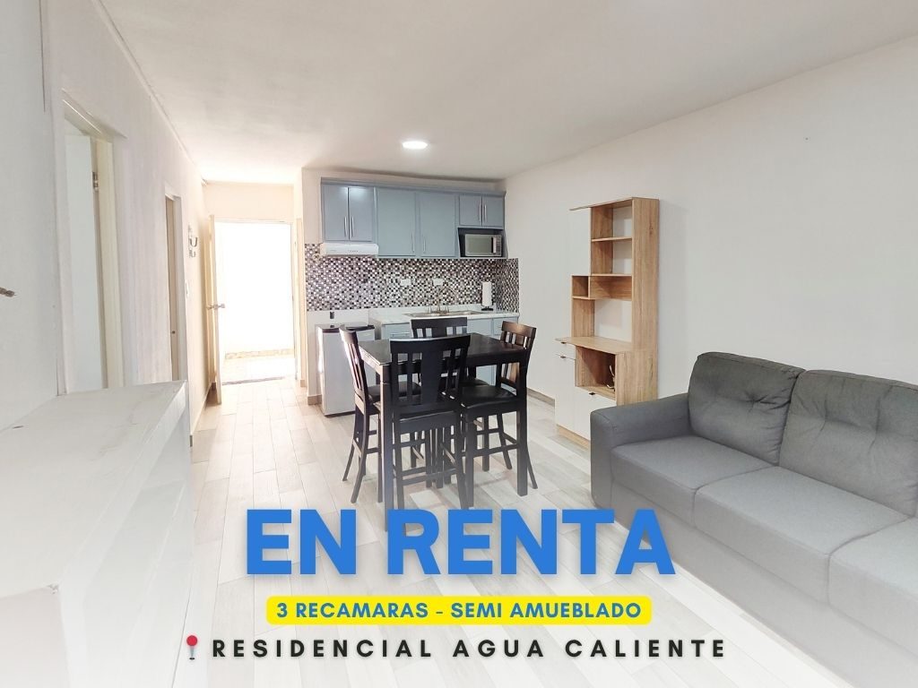 Departamento rentado en Residencial Agua Caliente, Zona Dorada